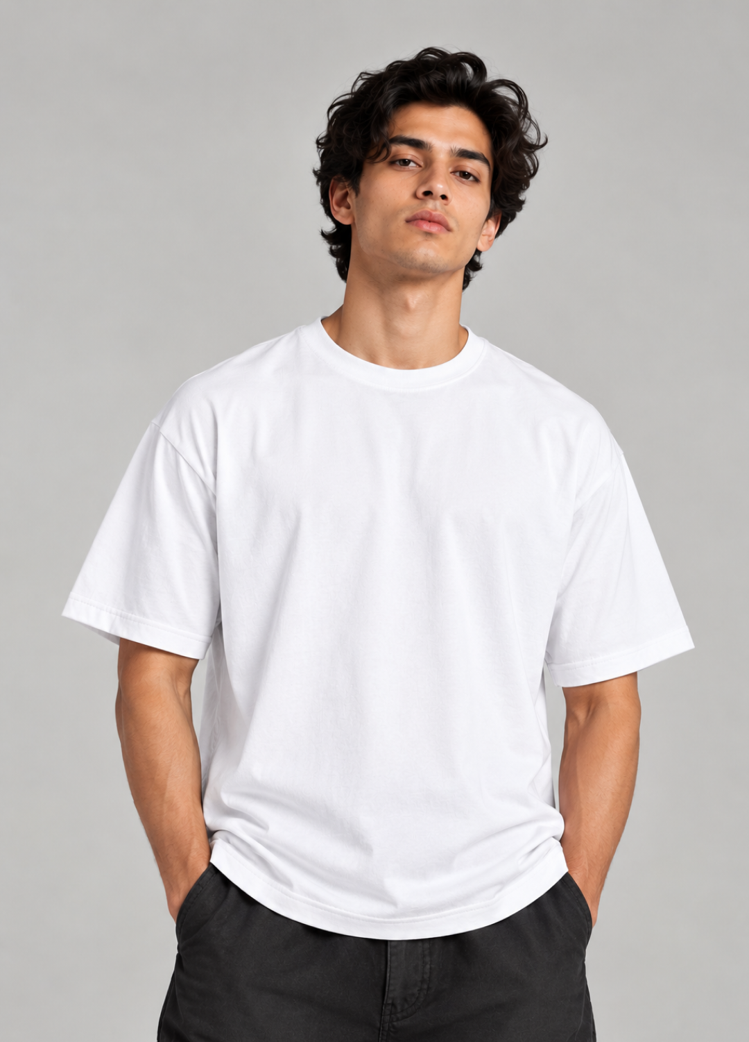 Solid White Oversized T-Shirt | Krenze