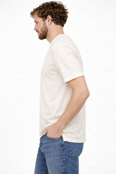 Off White Regular Fit Cotton T-Shirt
