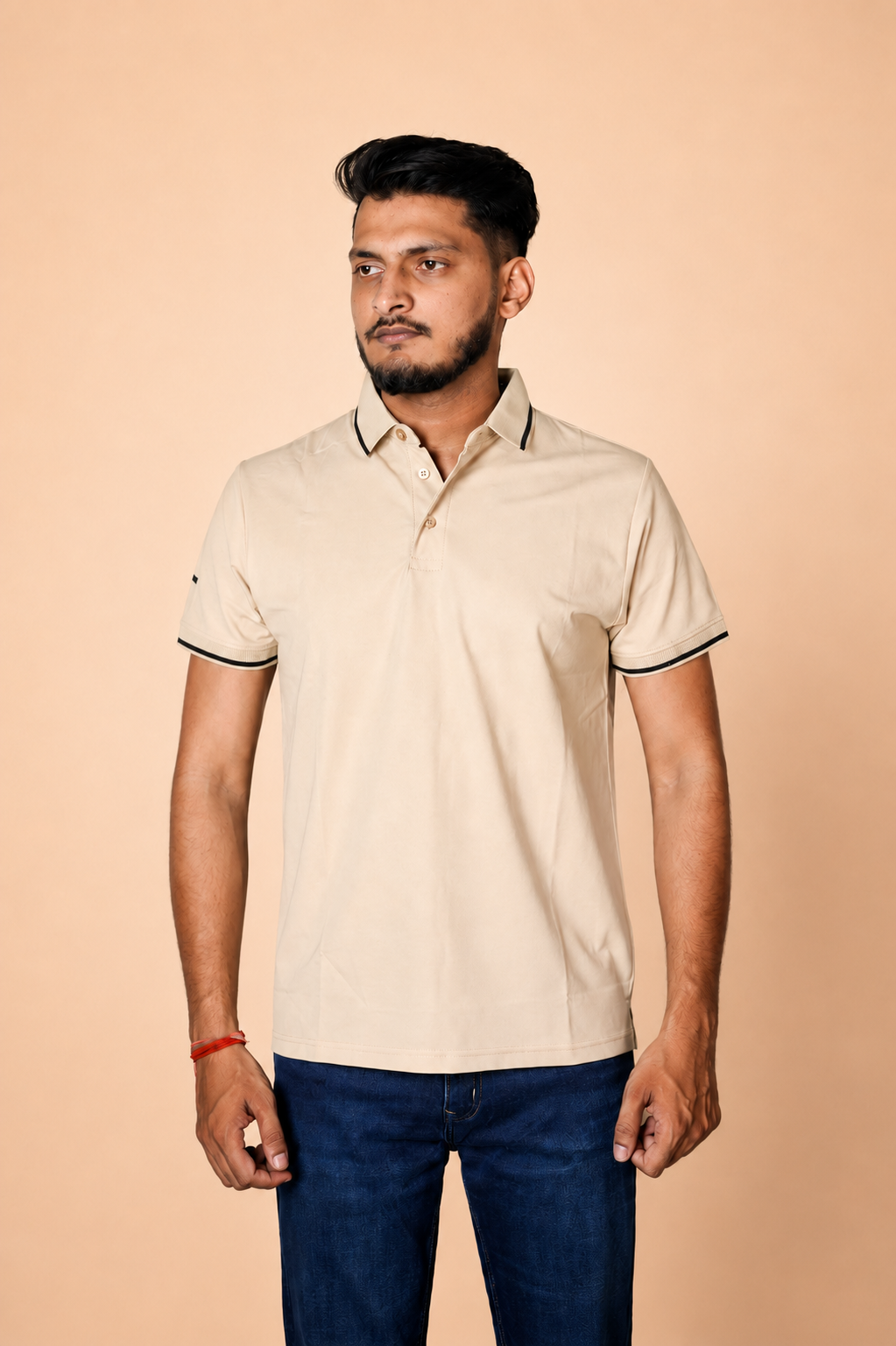Off Yellow Polo T-Shirt
