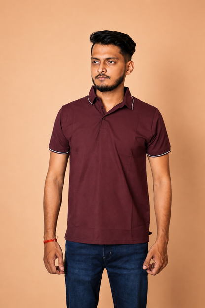 Maroon Polo T-Shirt
