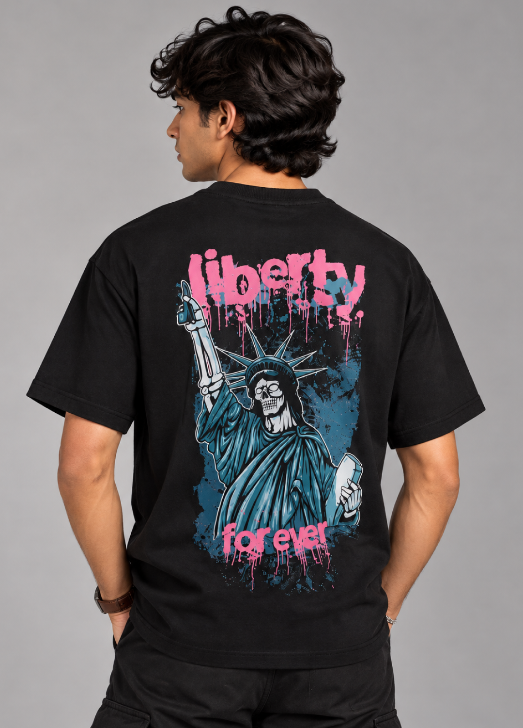Liberty Forever Printed Oversized T-Shirt