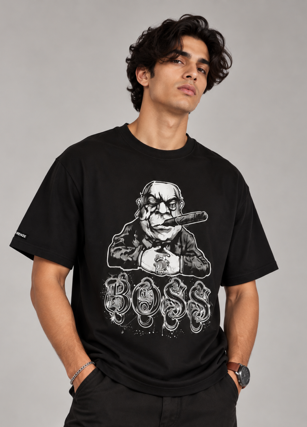 Boss Printed T-Shirt 100% Cotton