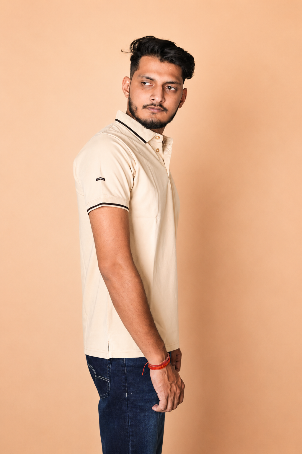 Off Yellow Polo T-Shirt