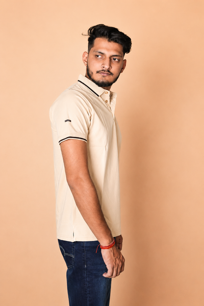 Off Yellow Polo T-Shirt