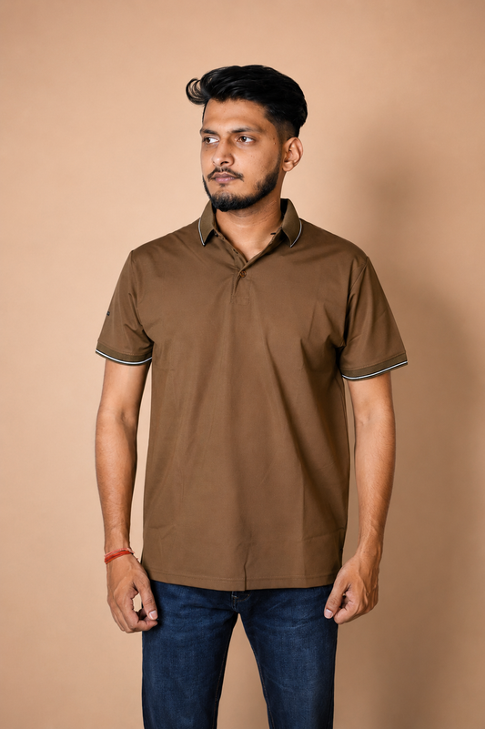 Brown Polo T-Shirt