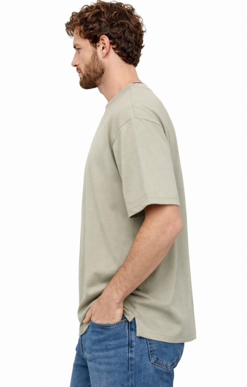 Pista Green Oversized Polycotton T-Shirt